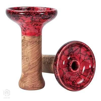 Купить Чаша для кальяна Облако Phunnel M Glaze красно-черный мрамор за 35,99 в магазине Кальянная Республика