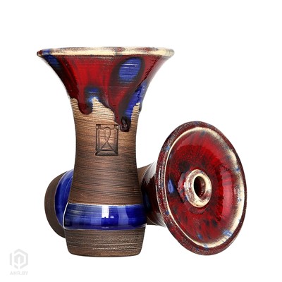 Купить Чашка для кальяна Werkbund Evo Deep Crazy Red-Blue за 34,99 в магазине Кальянная Республика