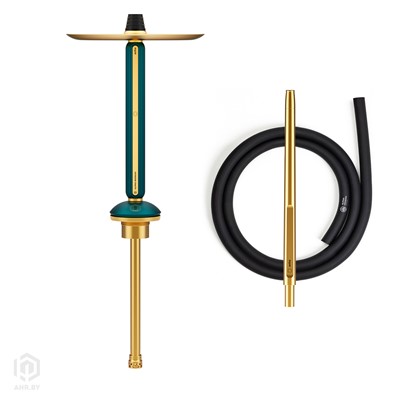 Купить Кальян Alpha Hookah ECHO GOLD Emerald Green за 899,99 в магазине Кальянная Республика