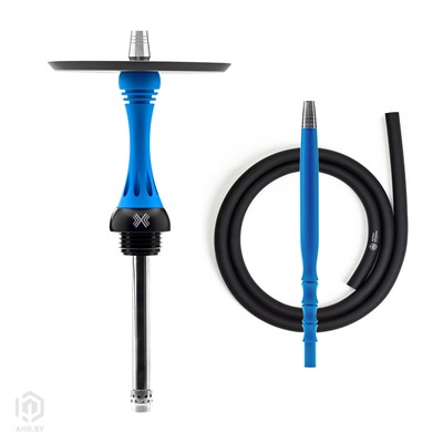 Купить Кальян Alpha Hookah X Blue Matte за 409,99 в магазине Кальянная Республика