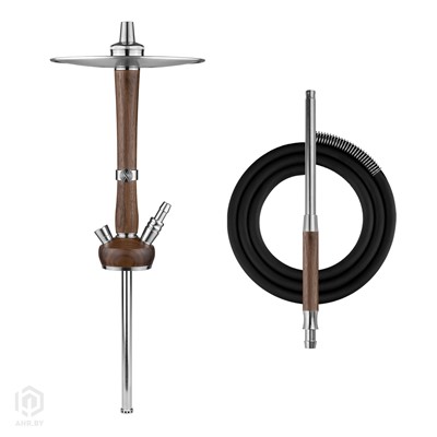 Купить Кальян Hoob Enzo Wood Walnut x Stainless steel комплект за 1599,99 в магазине Кальянная Республика