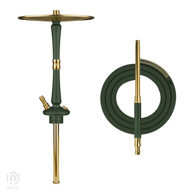 Купить Кальян Hoob Go British Racing Green x Gold комплект за 639,99 в магазине Кальянная Республика
