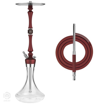 Купить Кальян Hoob Mars Pro Wine Red x Stainless steel комплект за 799,99 в магазине Кальянная Республика