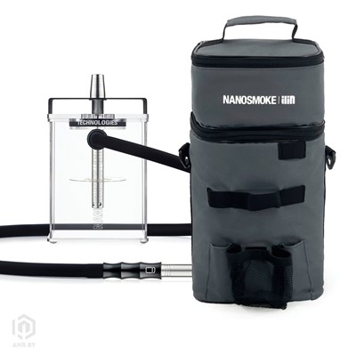 Купить Кальян Nanosmoke Box Pro 2022 в серой вертикальной сумке за 314,99 в магазине Кальянная Республика