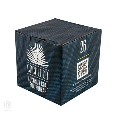 Купить Уголь для кальяна Cocoloco 1кг 64шт 26мм за 29,99 в магазине Кальянная Республика