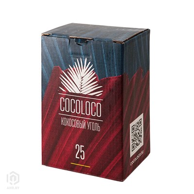 Купить Уголь для кальяна Cocoloco 1кг 72шт 25мм за 26,99 в магазине Кальянная Республика